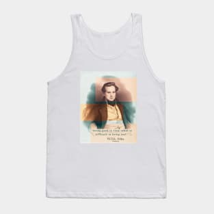 Victor Hugo portrait and  quote: Being good is easy, what is difficult is being just. Tank Top